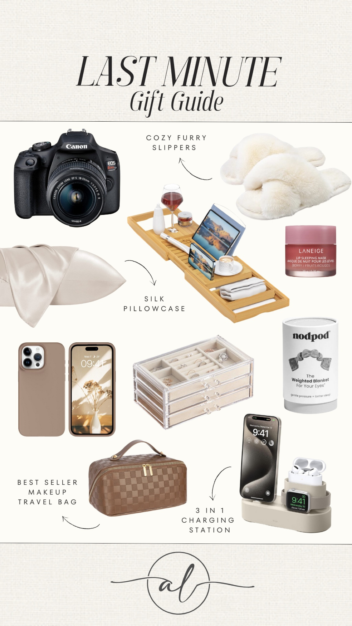 Last minute gift guide for her. Gifts for women. 

#LTKHoliday #LTKGiftGuide #LTKU