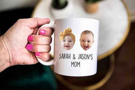 baby photo gift, Personalized photo gift, baby photo mug, custom child mug, kid face mug, Mothers... | Etsy (US)