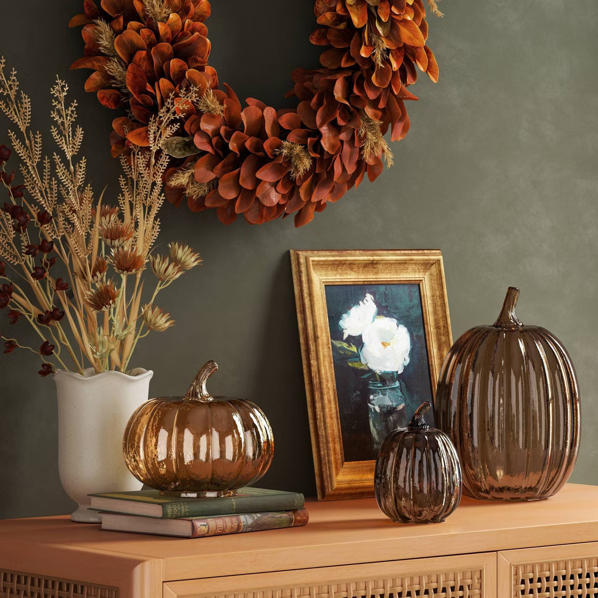 Glass Pumpkin Amber - Threshold™ | Target