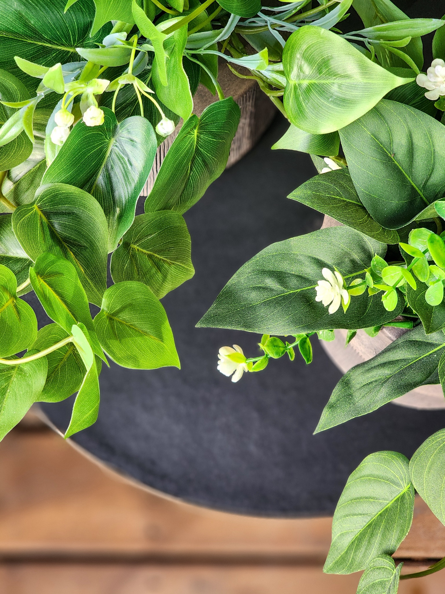 For this year's spring - summer front porch look, I used most of the same decor from last season with a sprinkle of new additions. 

Old || Black round transitional accent table

New || Tabletop viral modern planters from Walmart filled with new and old artificial greenery + flowers 

#LTKHome #LTKSeasonal