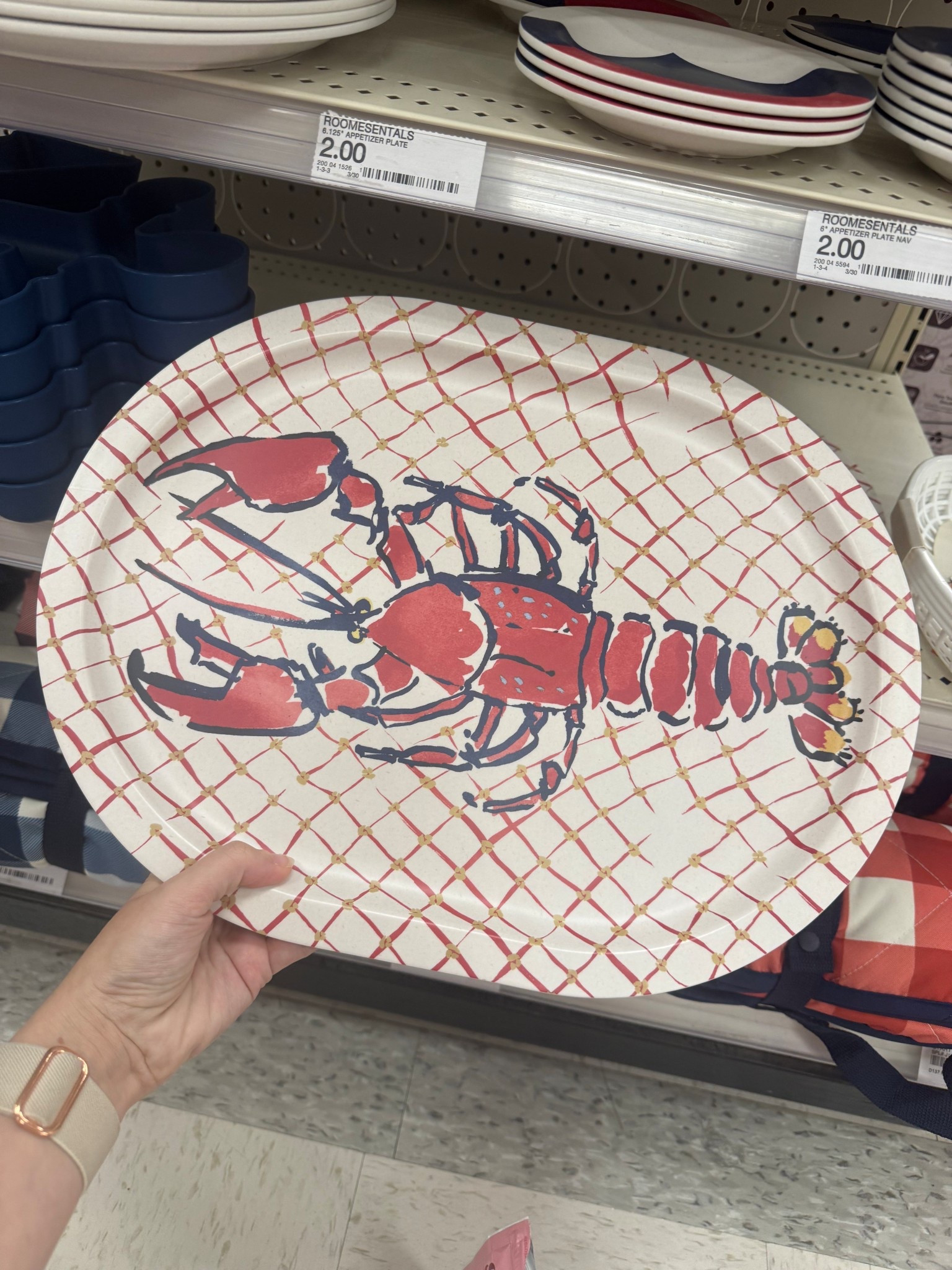 Lobster oval serving platter from Target! So cute for summer parties, backyard BBQ’s, and Memorial Day weekend. 

Target finds, serveware, hosting, hostess, gifts for mom, Mother’s Day gifts, gift guide, hostess gifts, Americana, Memorial Day, pool party, target home, Target finds 
#target

#LTKfoodie #LTKMothersDay #LTKHome