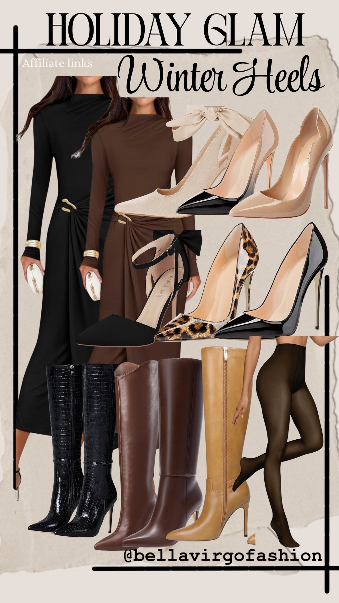 Not sure about which heels to wear with that dress this winter? I’ve got you hun! I lean more toward the boots as long as they aren’t bulky under your dress. I suggest the fleece leggings with closed back pumps if you prefer the pumps. #december #heels #winter

#LTKootd #LTKSeasonal #LTKHoliday