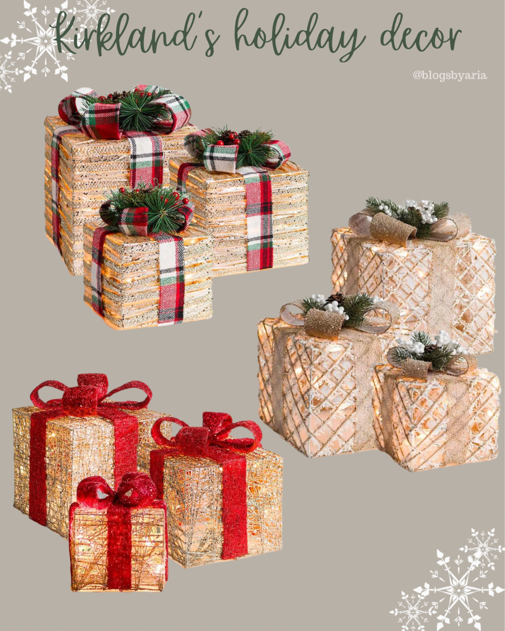 Kirkland’s pre-lit gift boxes are on sale for 25% off!!

Christmas Inspiration | Christmas decor, Christmas decorations, Christmas decorations for the home, Christmas in the bedroom, elegant Christmas decor, living room Christmas decorations, fireplace Christmas decor, mantle Christmas decorations, Christmas decorations for kids, Christmas decor entryway, stairway Christmas decorations, outdoor Christmas decorations

#LTKsalealert #LTKHoliday #LTKhome