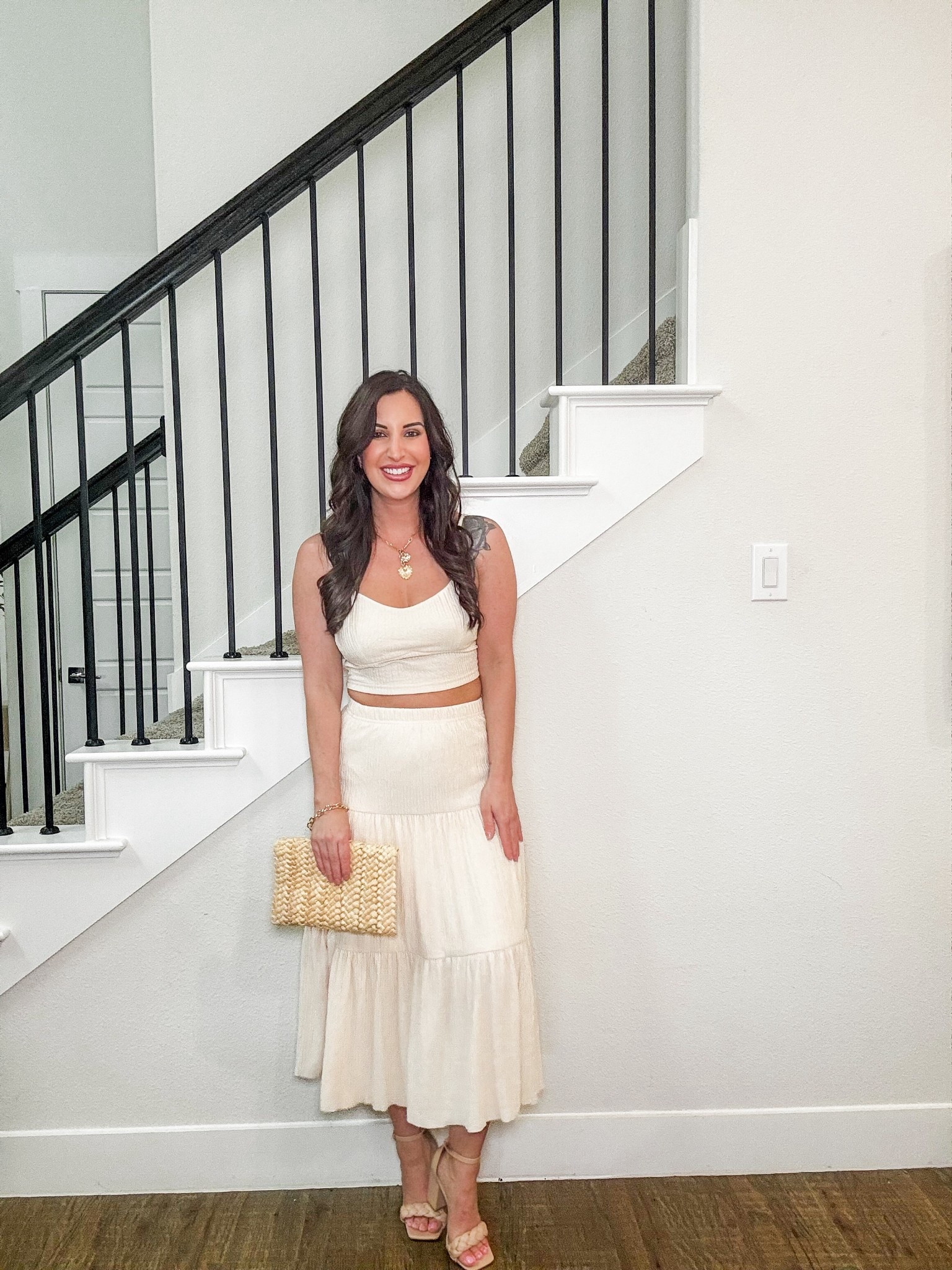 Flowy two piece cami top and maxi skirt 