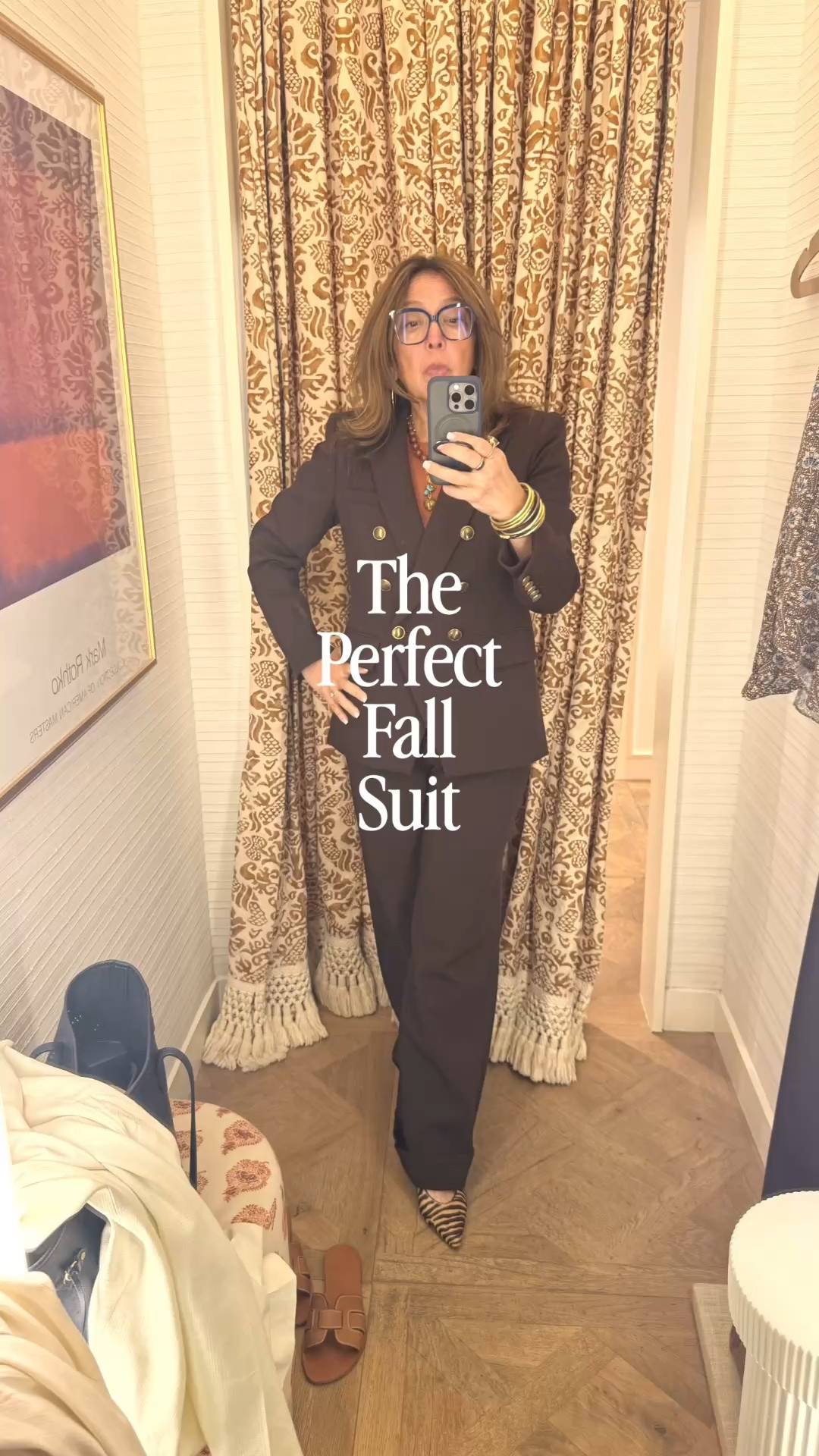 I went to exchange a pair of jeans and I tried on a suit while I was there. It was so beautiful. 
The most beautiful brown. I will be wearing it all year. 
Oh and the shoes. The shoes are 🔥🔥🔥

I’m Elisa, a Dallas based wardrobe stylist, consultant, founder of Turnkey Style, and author of The Style Advantage: I Say What HR Can’t. 

I work one on one with professionals as well as with leaders and corporate teams to build authentic executive presence that drives real ROI.

👉🏼 I’m also a mom of two grown boys, a wife, a post-menopausal woman in business, 5’4”, a size 12/14 on the bottom and L on top. 

🙋🏻‍♀️ I’ve been everything from a size 10–18+, which is why fit, function, and real life always come first.

#LTKdayinmylife #LTKootd #LTKWorkwear