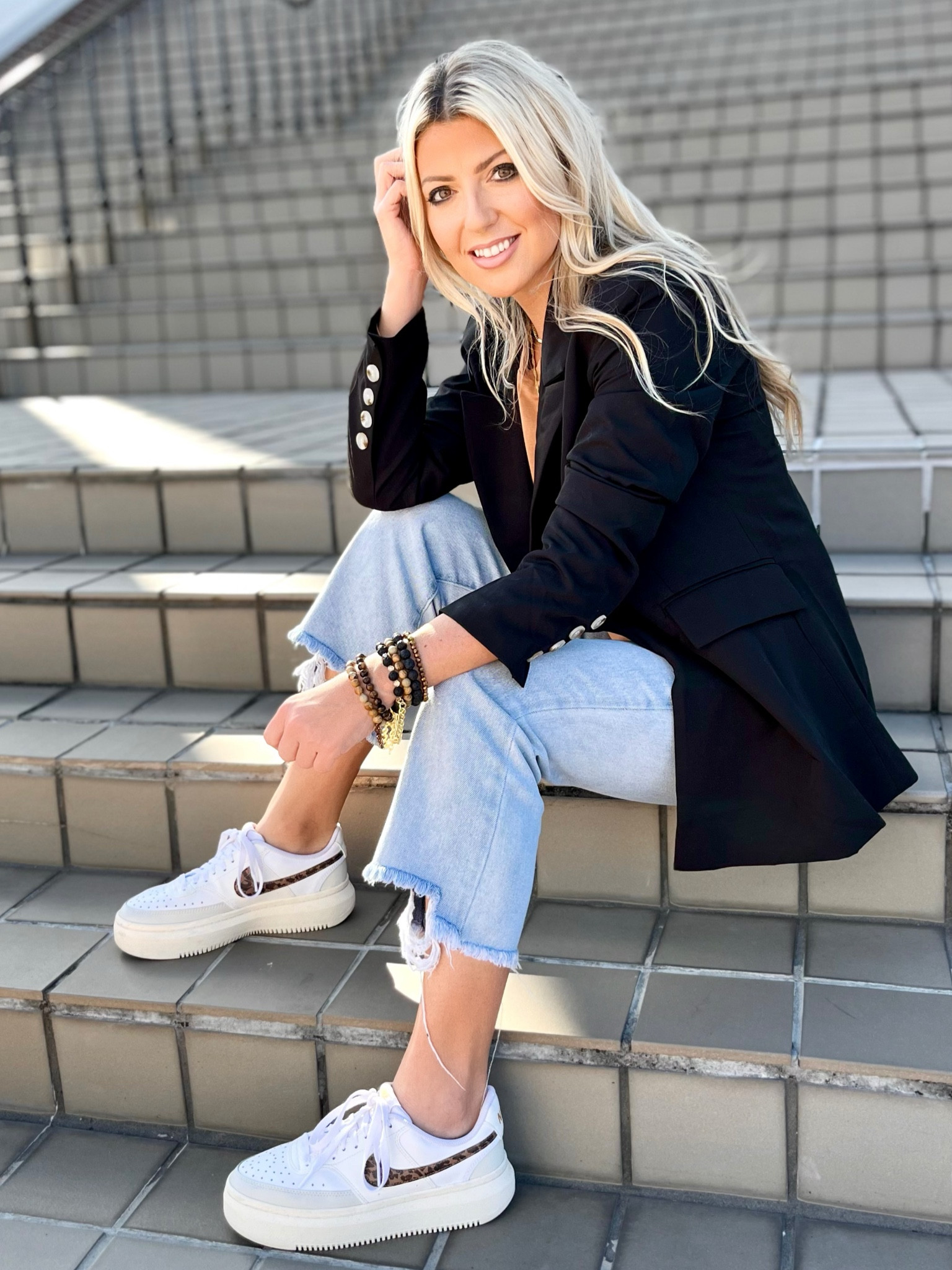 Favorite pair of jeans are on sale and these tennis shoes are restocked! 

#sale #blazer #denimsale #jeans #platformsneakers #nike #casualchic #everydaystyle #amazonfashion #affordablefashion #ltkunder100 

#LTKshoecrush #LTKFind #LTKU