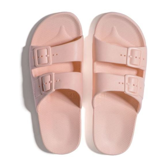 Freedom Moses Adult Two Band Slide, Baby (Pink, Size 34-35) Maisonette | Maisonette