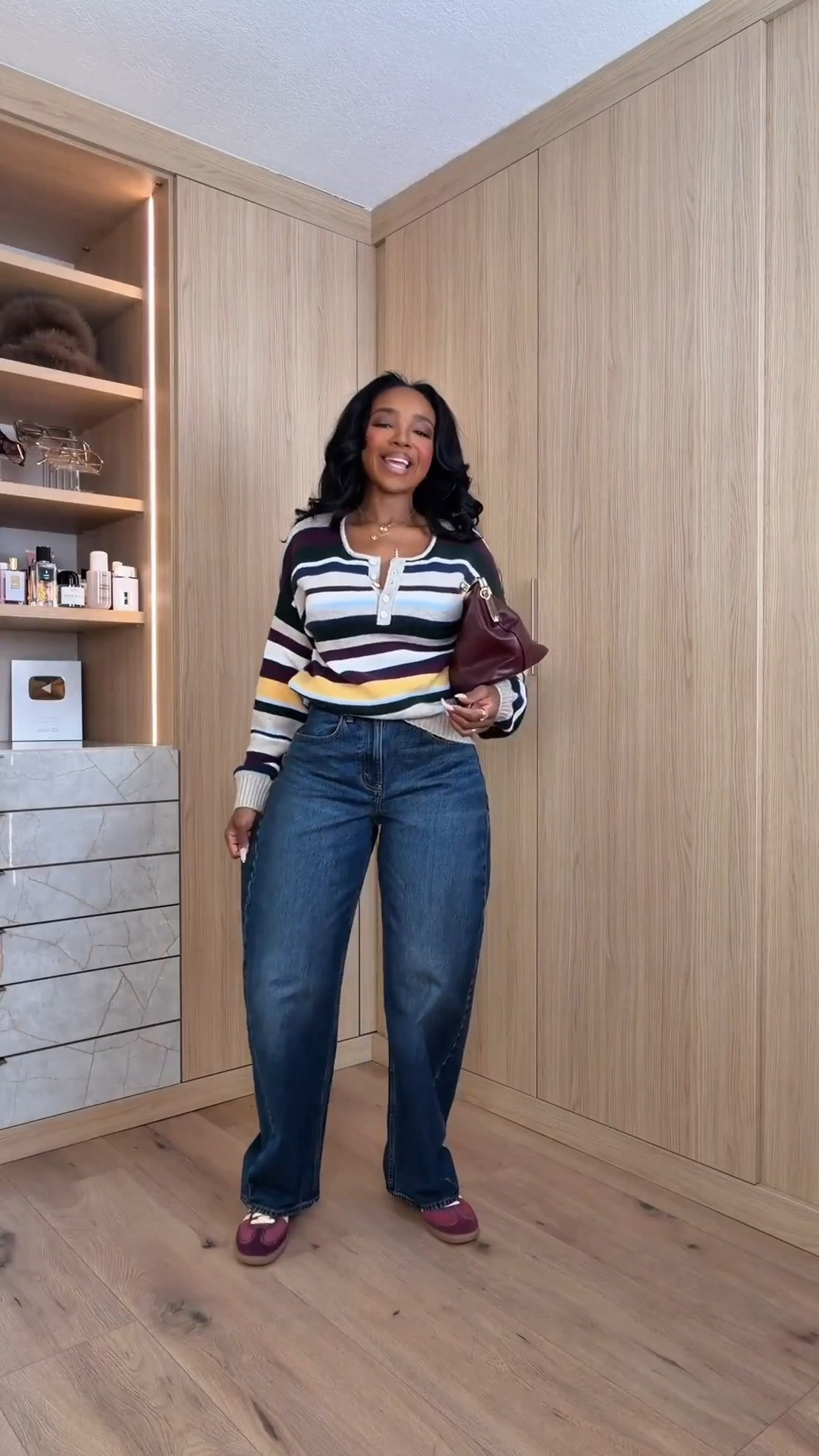 Scroll to shop! ✨ Everything from this look is linked below. 👇🏽

The easy fall uniform you’ll actually wear on repeat. 🍂 A striped sweater, relaxed denim + sneakers gives you that effortless put-together look without sacrificing comfort.

striped sweater, fall sweater outfit, relaxed jeans, casual fall outfit, sneaker outfit, everyday fall style, weekend outfit idea, jeans and sweater outfit, transitional fall outfit, petite outfit ideas

Wearing: Size Small/4 | 5’4” | 140 lbs | 34D-27-40

Download the FREE LTK app & follow @kirasfashionfinds to shop all my daily finds.

#LTKPetite #LTKOOTD #LTKCasual
