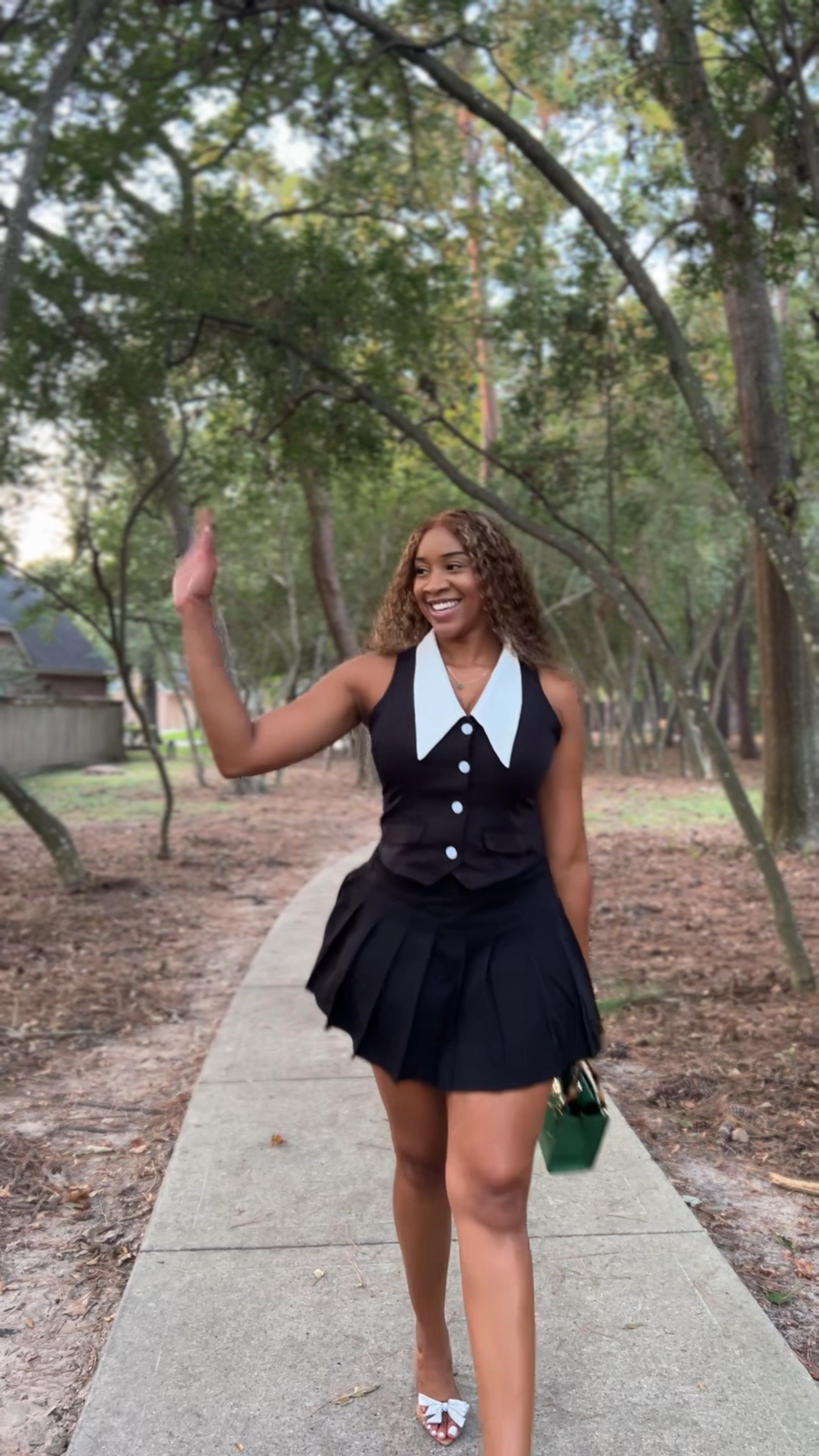 A very "demure”outfit from shein I purchased the top in a size medium, and the skirt in a size large.

#LTKFindsUnder50 #LTKVideo #LTKBacktoSchool