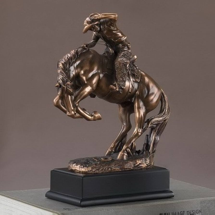 Western Cowboy and Bucking Horse Statue - Figurine | Amazon (US)