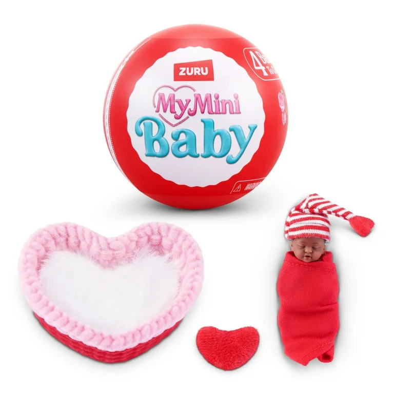 My Mini Baby Sweet Hearts Mystery Capsule - Baby Doll Toy with Accessories Collectible by ZURU | Walmart (US)