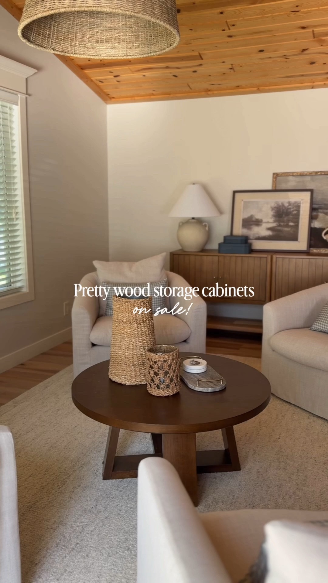 I love these pretty wood cabinets, they are currently on sale! I used two to create a larger sideboard. These would be perfect for an entryway or under a TV. 

I love that they have an open shelf and closed storage. Also comes in a black oak finish that looks so dreamy 😍

#neutralhome #storagecabinet #livingroom

#LTKHome #LTKSaleAlert