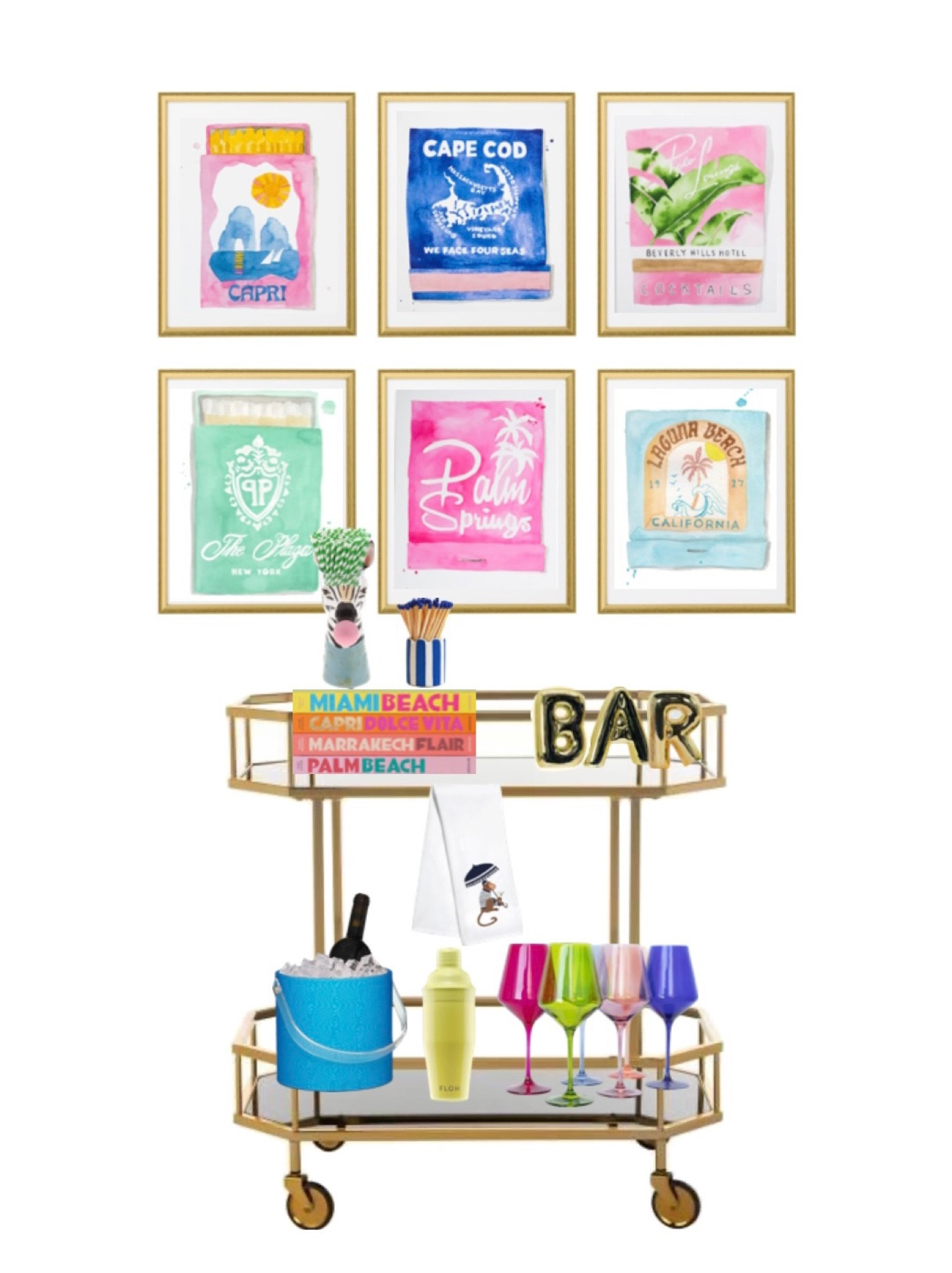 Colorful Bar cart!

#LTKU #LTKhome #LTKFind