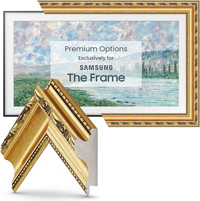 Frame My TV Deco TV Frames - Ornate Gold Smart Frame Compatible ONLY with Samsung The Frame TV (5... | Amazon (US)