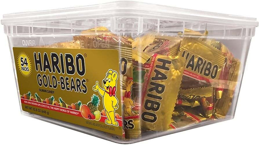 HARIBO Gold Bears, 22.8 Oz, Tub Of 54 Packs | Amazon (US)