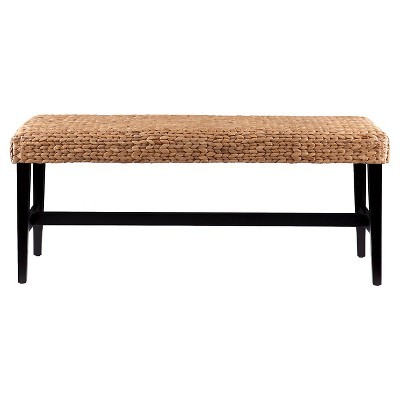 Water Hyacinth Bench - Black/Natural - Aiden Lane | Target