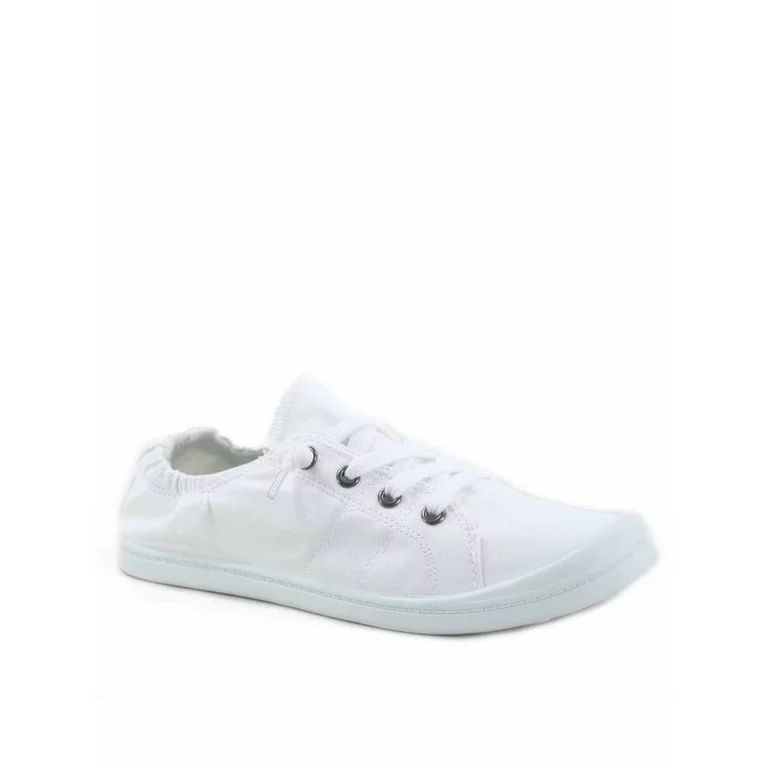 Zig-s Women's Causal Comfort Slip On Round Toe Flat Sneaker Shoes (White, 11) | Walmart (US)