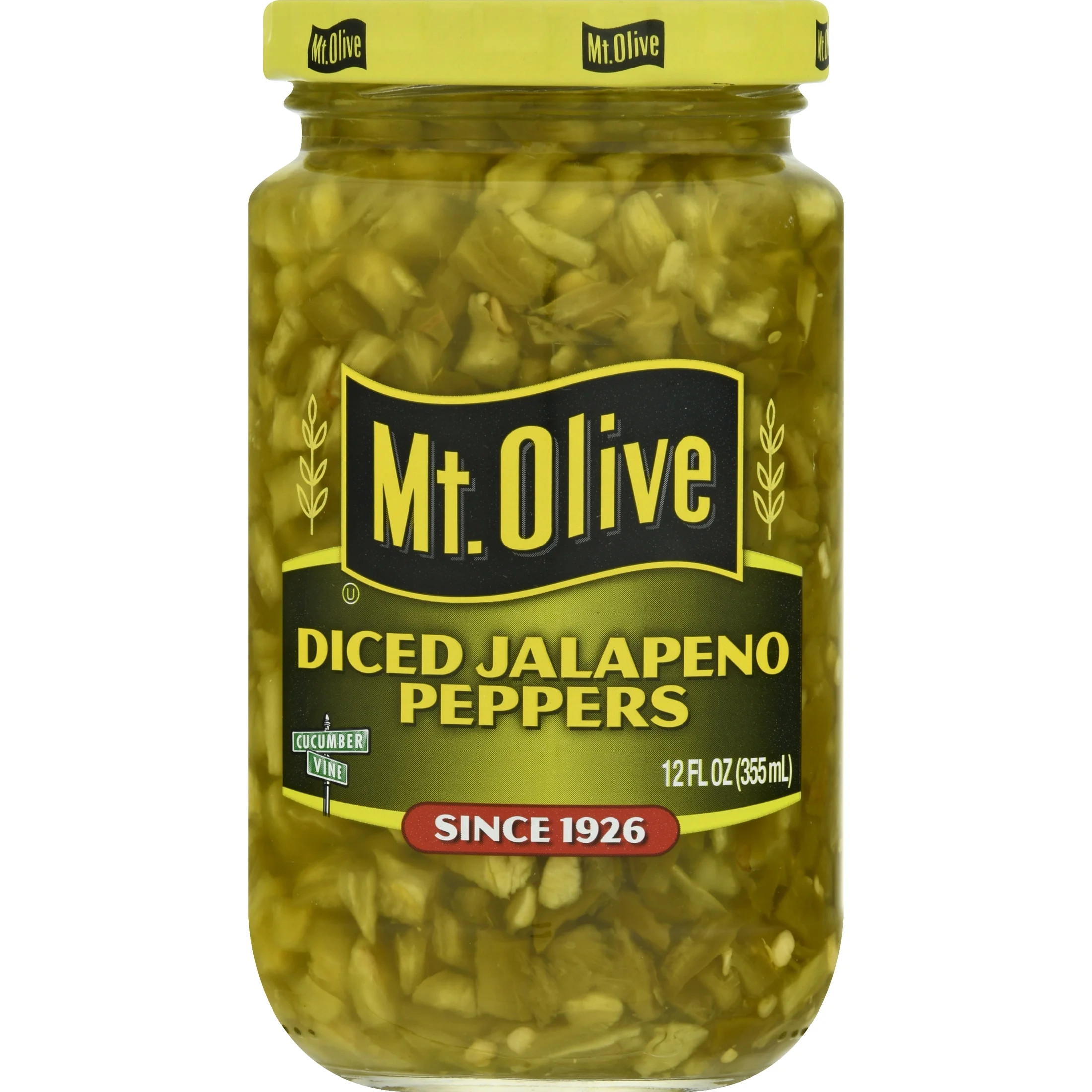 Mt. Olive Diced Jalapeno Peppers, 12 fl oz Jar | Walmart (US)