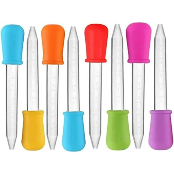Gazdag,8 Pcs Liquid Droppers, Silicone and Plastic Pipettes Transfer Eyedropper with Bulb Tip for... | Walmart (US)