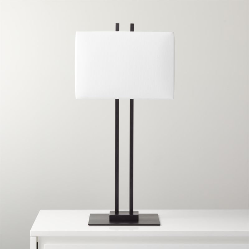 Beau Modern Matte Black Table Lamp + Reviews | CB2 | CB2