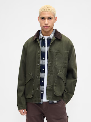 Relaxed Canvas Barn Jacket | Gap Factory