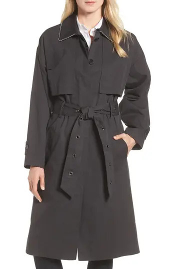 Women's Badgley Mischka Cotton Blend Utility Trench Coat | Nordstrom