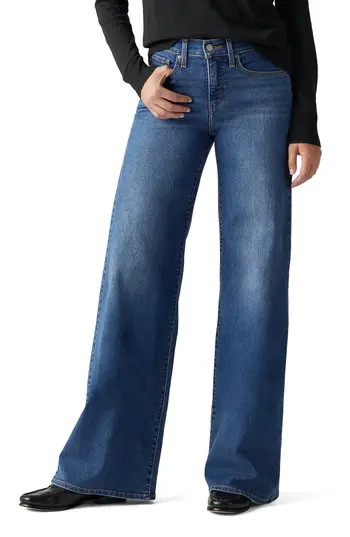 Levi's 318 Shaping Mid Rise Wide Leg Jeans in Clever Girl at Nordstrom Rack, Size 26 32 | Nordstrom Rack