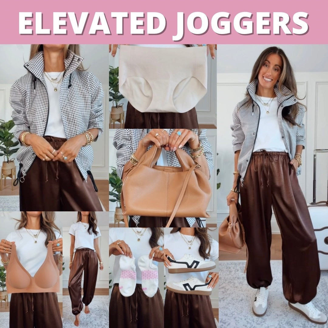 Scroll to shop. Elevated Travel Pants Outfit. Follow for more.