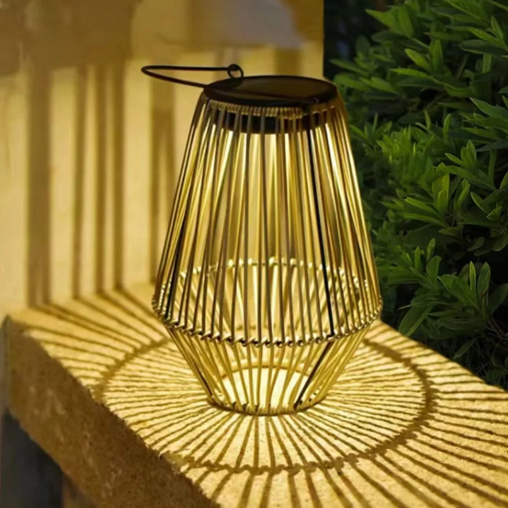 CARRFA 3-in-1 Solar Lanterns for Outdoor Decoration, Retro Natural Rattan Woven Hanging Lights fo... | Walmart (US)