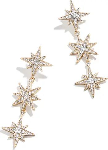 BaubleBar Triple Crystal Star Drop Earrings | Nordstrom | Nordstrom