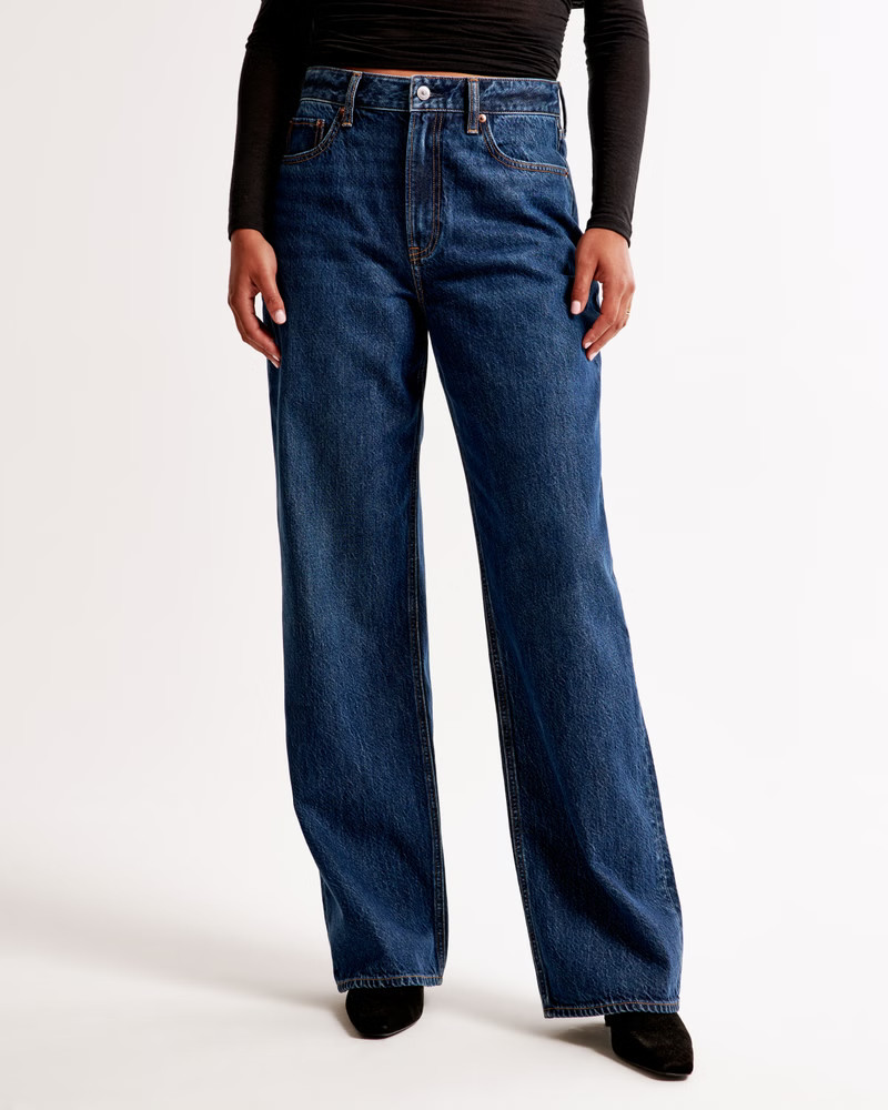 Curve Love High Rise Loose Jean | Abercrombie & Fitch (US)