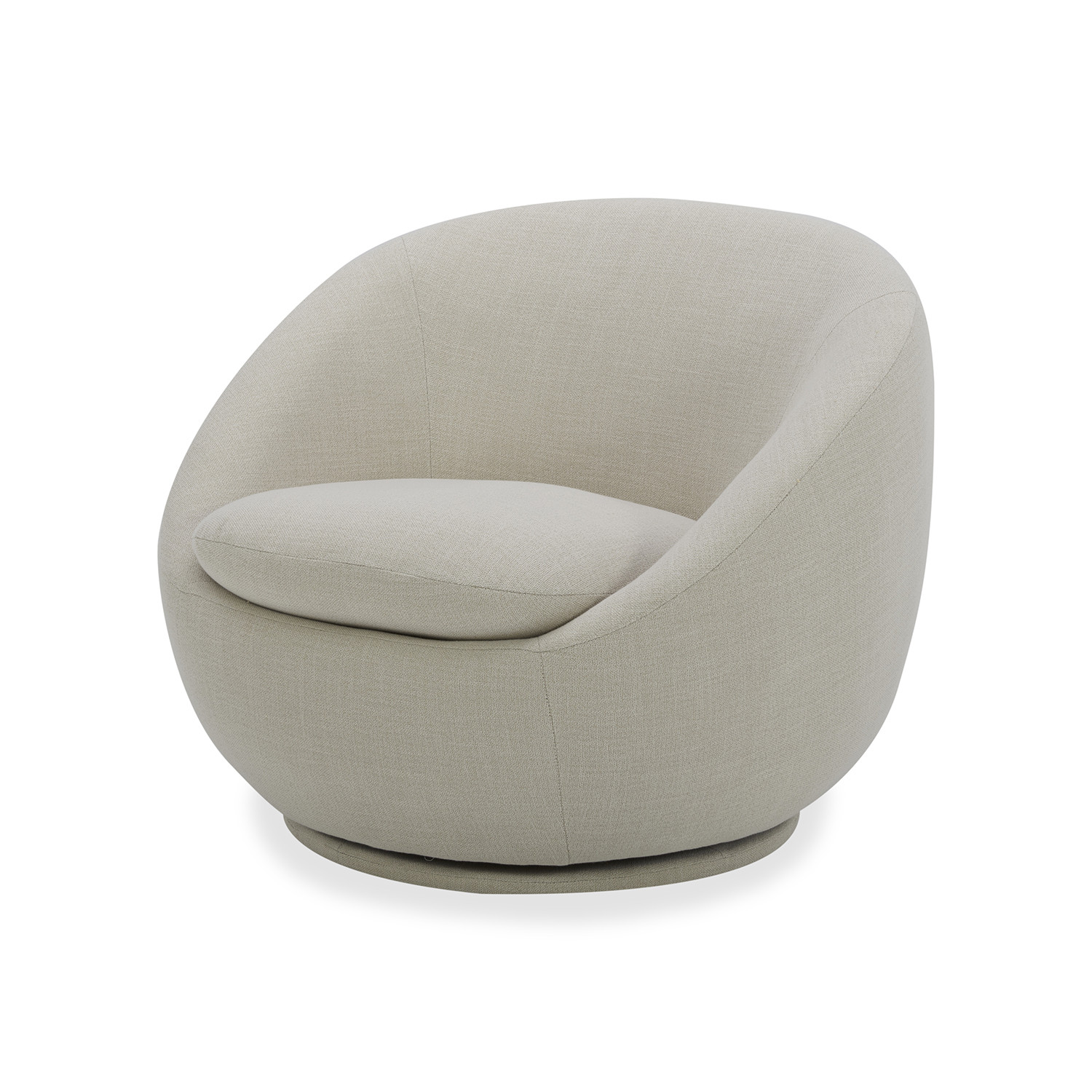 Better Homes & Gardens Mira Swivel Chair, Linen | Walmart (US)
