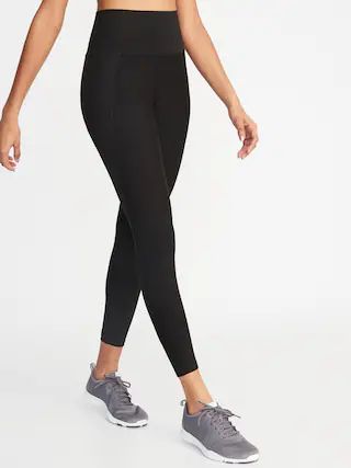 High-Waisted Elevate Built-In Sculpt 7/8-Length Compression Leggings For Women | Old Navy (CA)