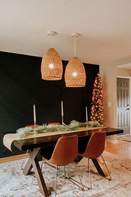 Christmas dining room





Pendant light, garland, pencil tree, candle stick holder, tablescape, Christmas table, holiday decor 

#LTKhome #LTKHoliday #LTKSeasonal