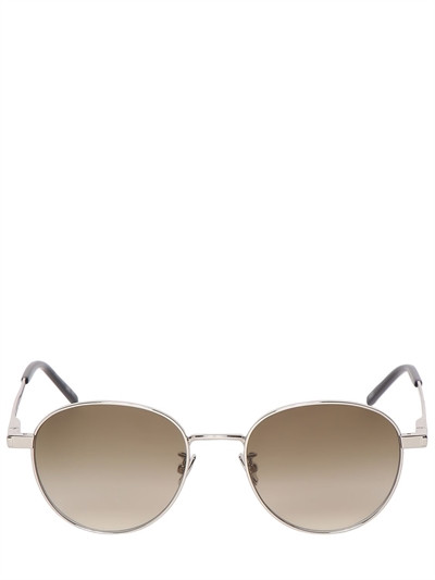 Saint Laurent - Gafas de sol ovaladas de metal - Plata | Luisaviaroma | Luisaviaroma