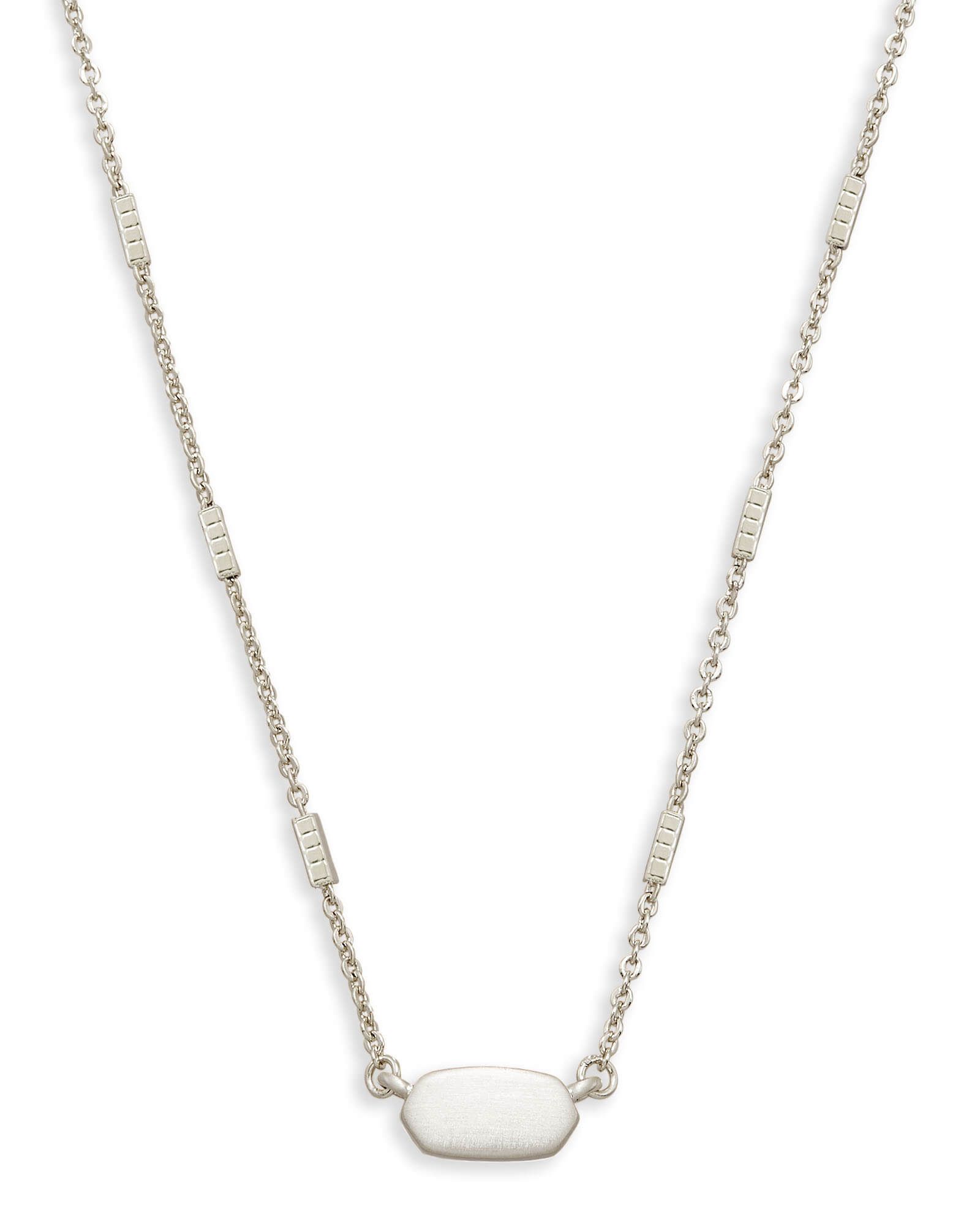 Fern Pendant Necklace in Bright Silver | Kendra Scott