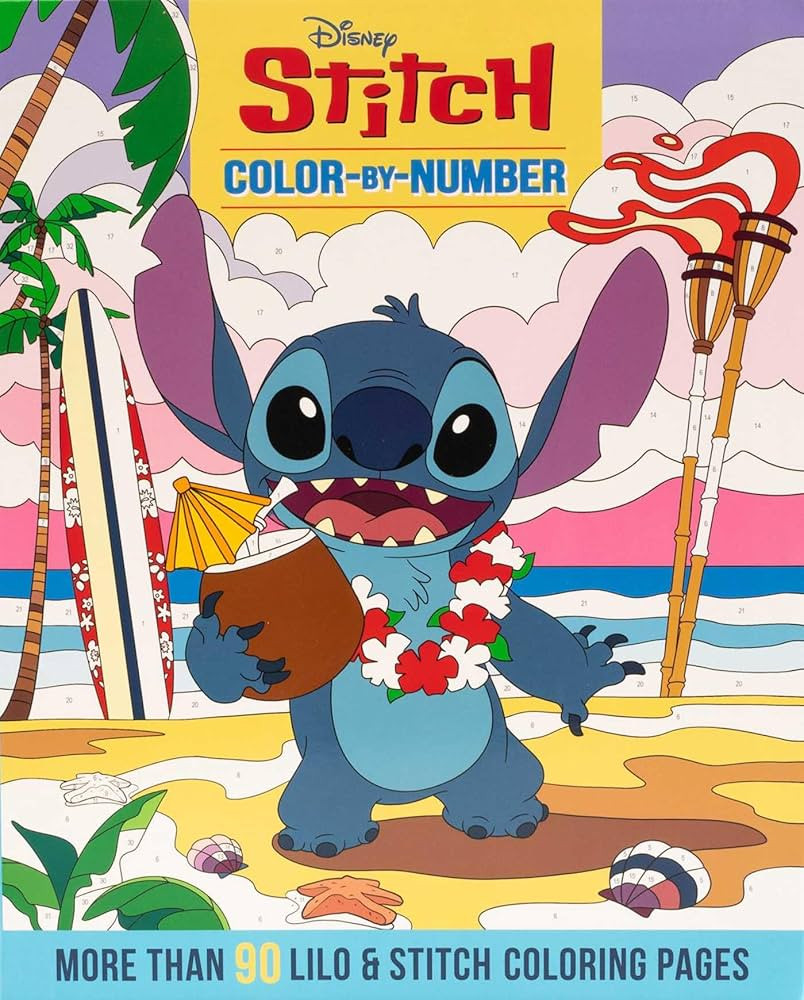 Disney Stitch Color-By-Number | Amazon (US)
