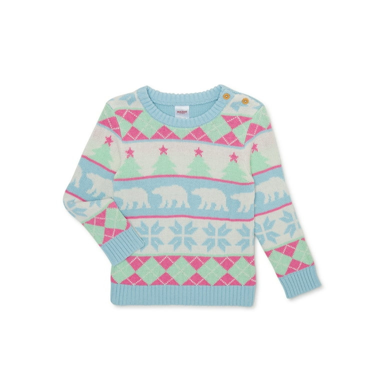 Holiday Time Baby and Toddler Boy or Girls Unisex Sweater, Sizes 12 Months to 5T | Walmart (US)