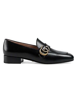Double G Leather Loafers | Saks Fifth Avenue