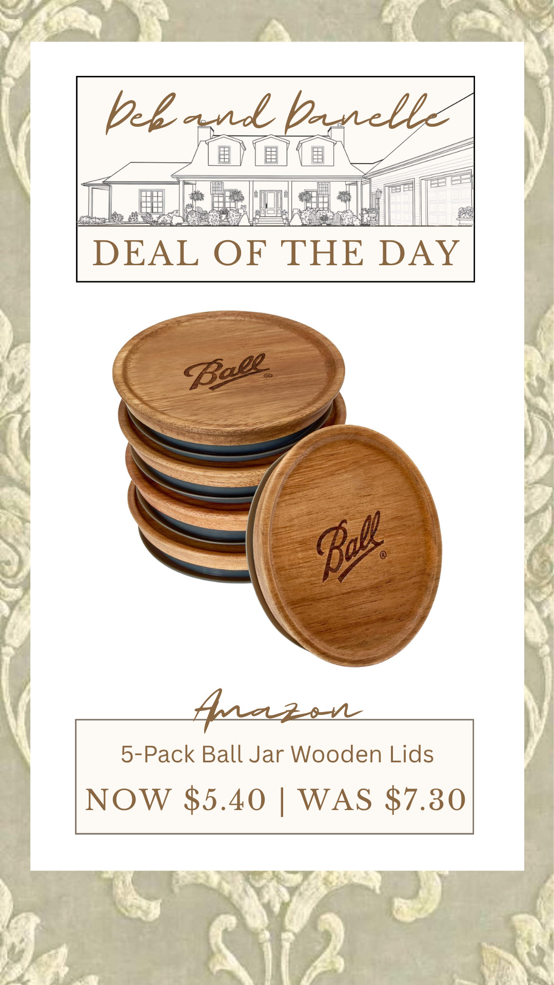 If you have Ball canning jars sitting around, you can add these wooden lids with airtight seals for an additional storage option.  

 #LTKHome #LTKSaleAlert