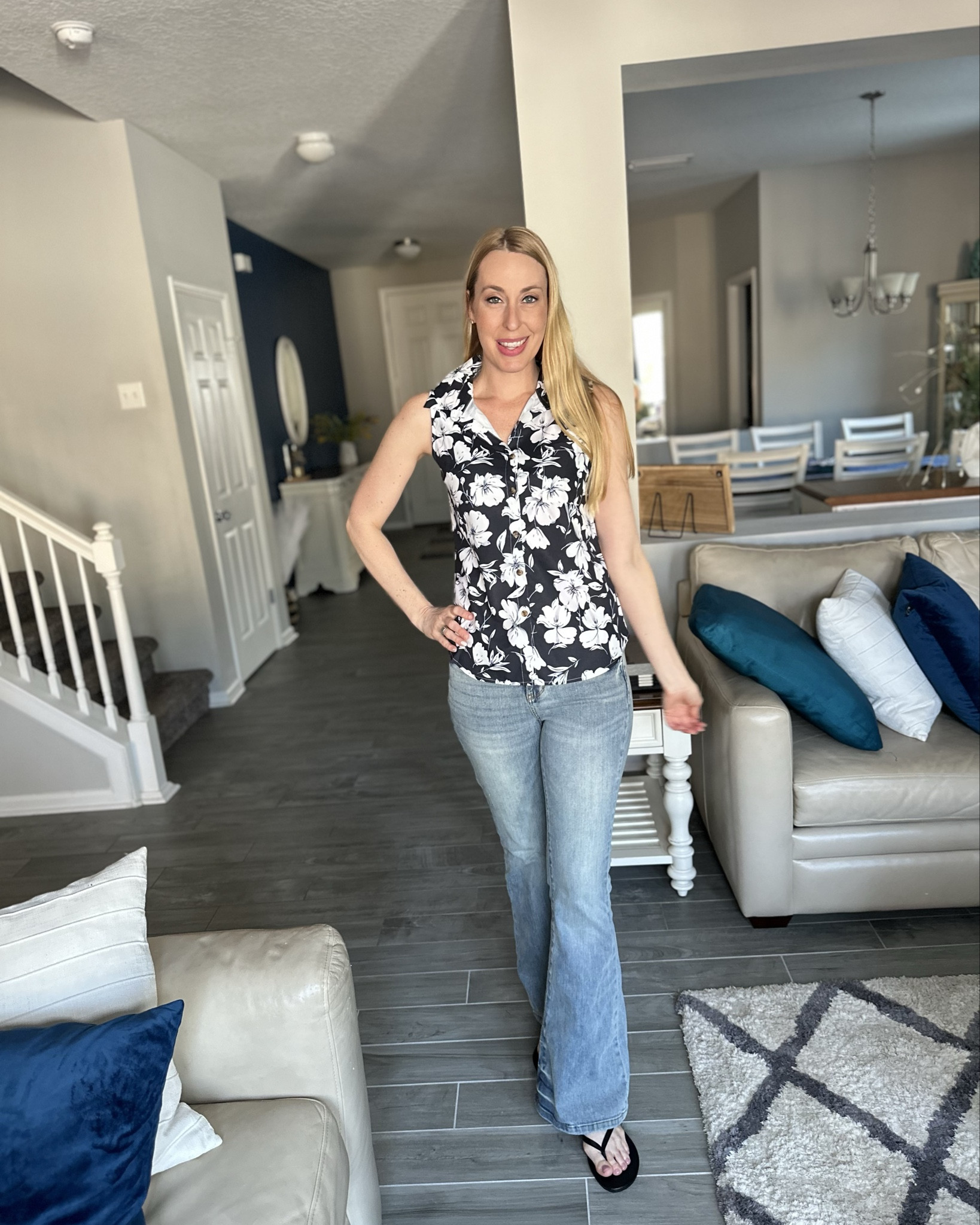 Spring floral button up blouse
🖤 this shirt is so cute and comes in a lot of different options for spring 
🖤 wearing size small, fits true to size and I am 5’10”

#LTKStyleTip #LTKFindsUnder100 #LTKFindsUnder50