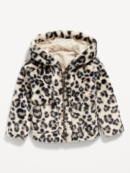 Faux-Fur Hooded Zip Jacket for Toddler Girls | Old Navy (US)