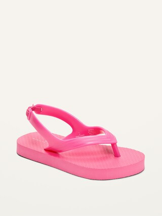 Plant-Based Solid Flip-Flops for Toddler Girls | Old Navy (US)