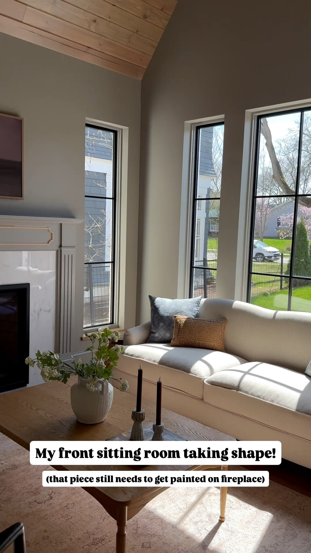 My front sitting room is starting to take shape! Loving these target accent chairs I found that are priced under 300 in are actually comfortable!! also linking the sofa and coffee table both perfect for a small smaller space. 👍🏼

#LTKHome