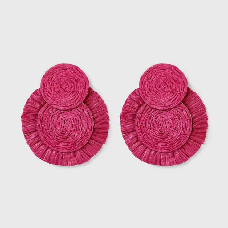 SUGARFIX by BaubleBar Raffia Statement Earrings | Target