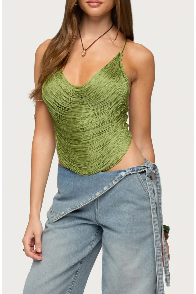 Elenie Fringe Crop Camisole (Women) | Nordstrom | Nordstrom