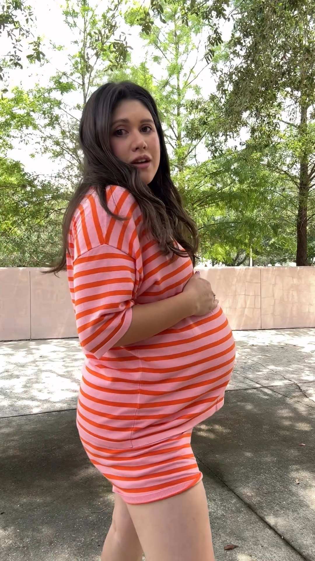 The bump friendly two piece set from Amazon and so high quality, soft and stretchy! I’m wearing a sz L at 34 weeks and it’s still perfectly oversized for the bump. Also loving this oversized bum bag, it’s perfect for moms cause its so big!

#LTKItBag #LTKBump