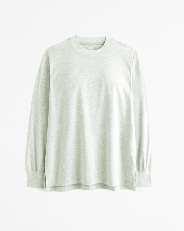 YPB Active Cotton-Blend Long-Sleeve Easy Tee | Abercrombie & Fitch (US)