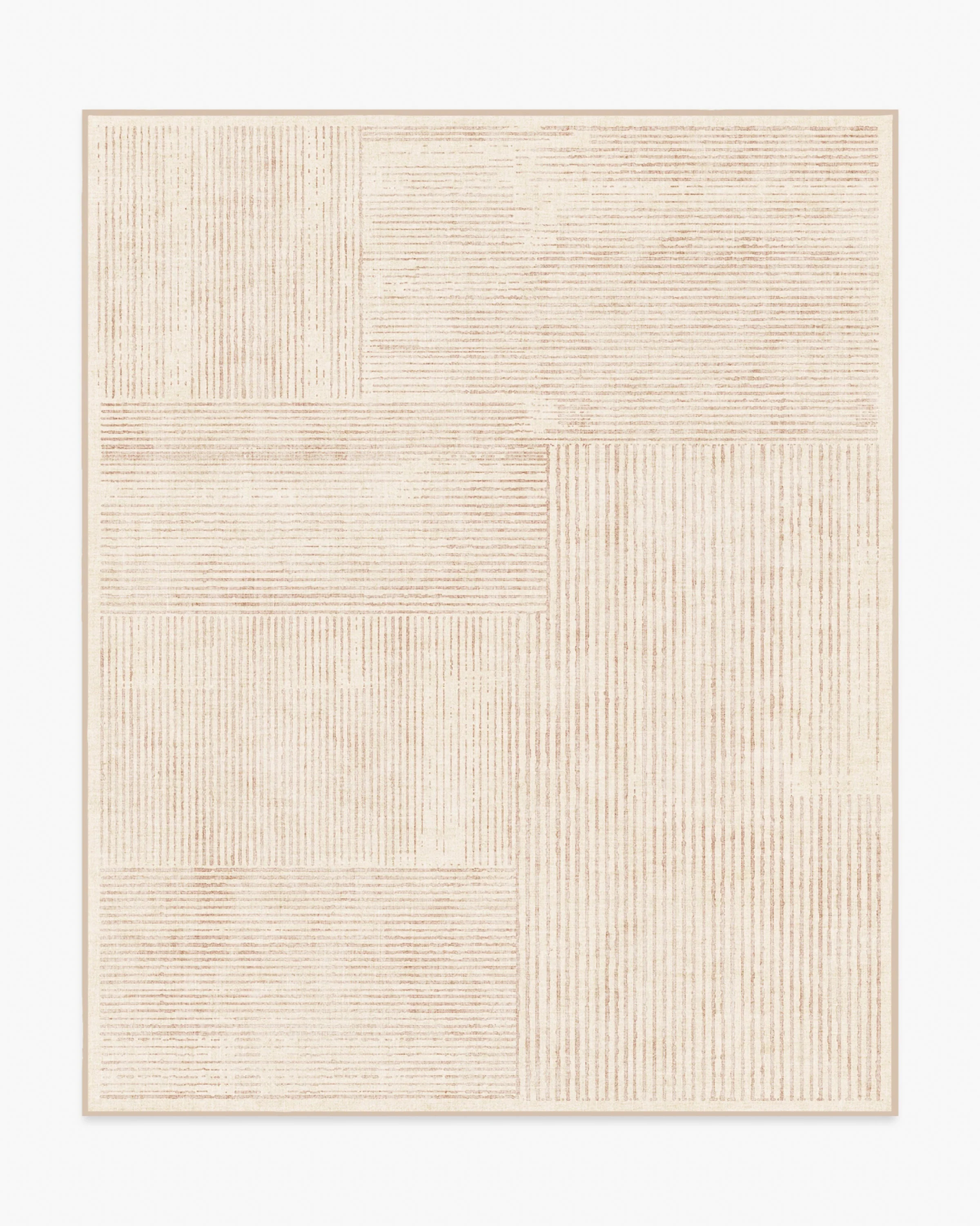 Linear Oasis Neutral Rug | Ruggable