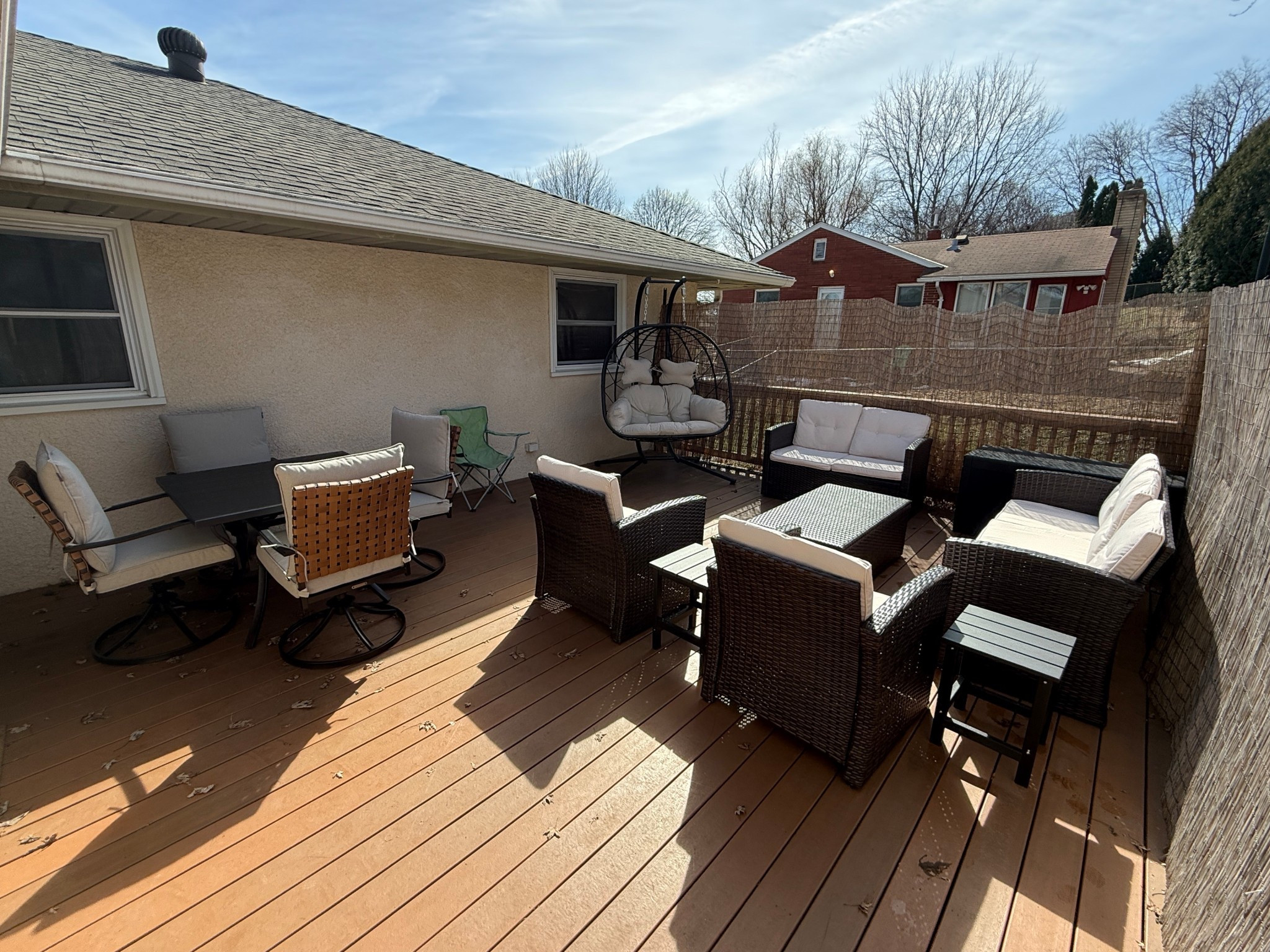 Our new house has such a large patio! We finally got the last purchase together and now we’re test driving it in the 70 degrees! (Ignore the camp chair that’s the cats favorite 🤣)

We have lights & a rug for post rainy spring 🥰

#LTKHome